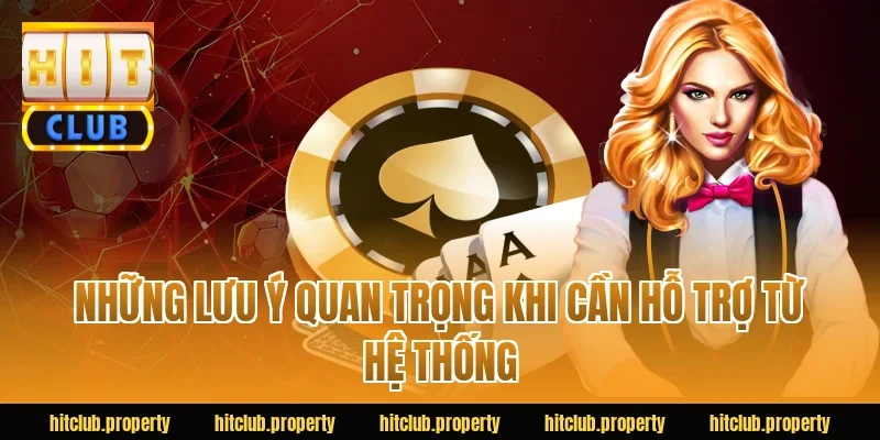 Những lưu ý quan trọng khi cần hỗ trợ từ hệ thống